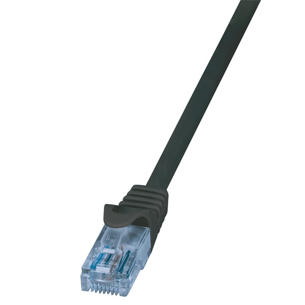 LogiLink CP3073U netværkskabel Sort 5 m Cat6a U/UTP (UTP)