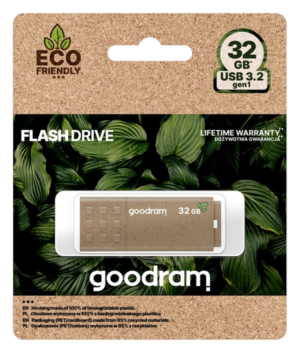 Goodram UME3 Eco Friendly USB-nøgle 32 GB USB Type-A 3.2 Gen 1 (3.1 Gen 1) Brun