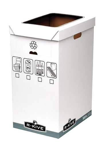 Fellowes R-Kive System Recycle Bin Förvaringslåda för mappar Grå, Vit