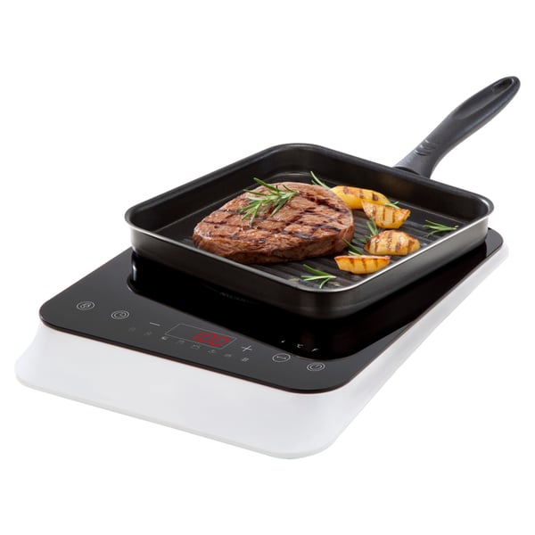 MEDION MD 18490 Svart, Vit Bänkdiskmaskin 29 cm Induktionshäll med zon 1 zone(s)
