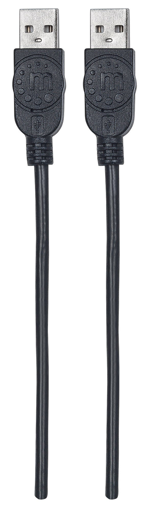 Manhattan 353892 USB-kabel USB 2.0 1 m USB A 0,48 Gbit/sek. Sort