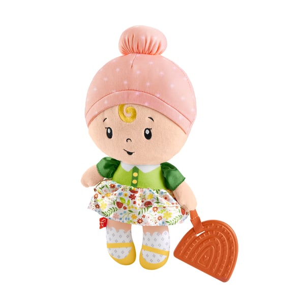 Fisher-Price Cuddle & Chime First Babydoll with Rainbow Teether