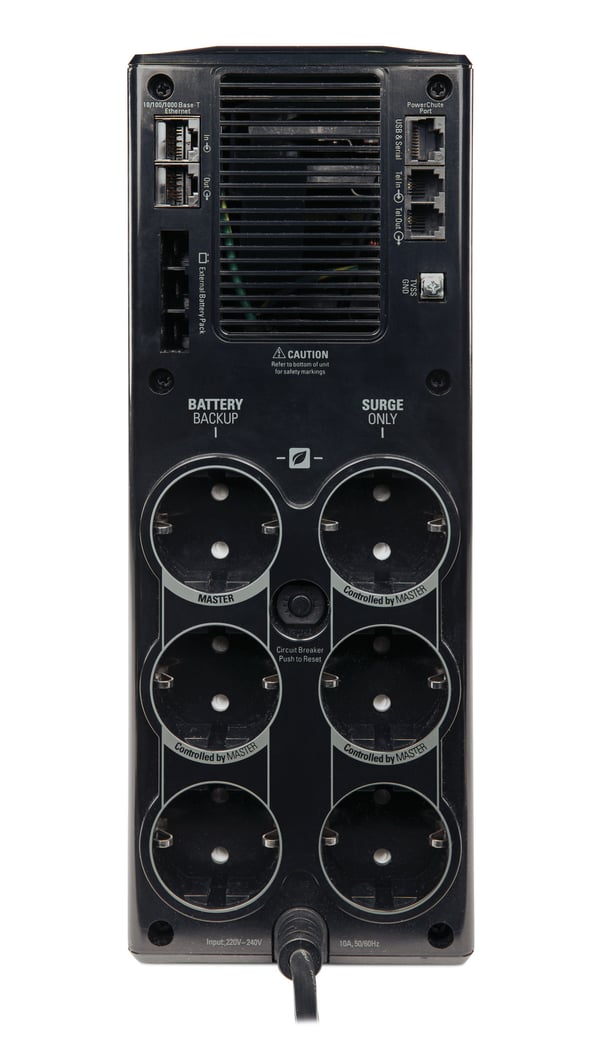 APC Back-UPS Pro UPS-enhed Interaktivt indgangsstik 1,5 kVA 865 W 6 AC stikkontakt(er)