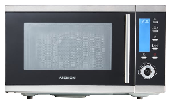 Medion MD 15501 Mikrobølgeovn med konvektion og grill 25 liter 900 W rustfrit stål (MD 15501)
