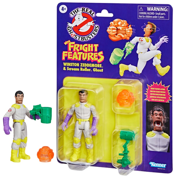 Hasbro Ghostbusters Kenner Classics Winston Zeddemore & Scream Roller Ghost