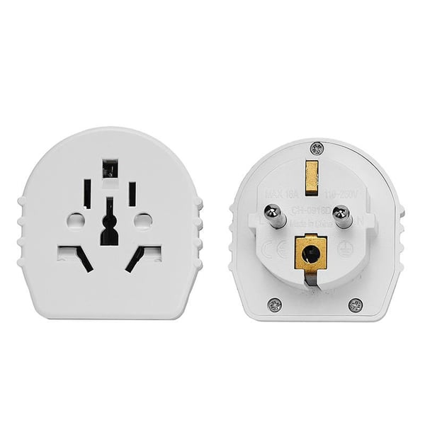 Microconnect PETRAVEL15 strømstik adapter Universel Hvid