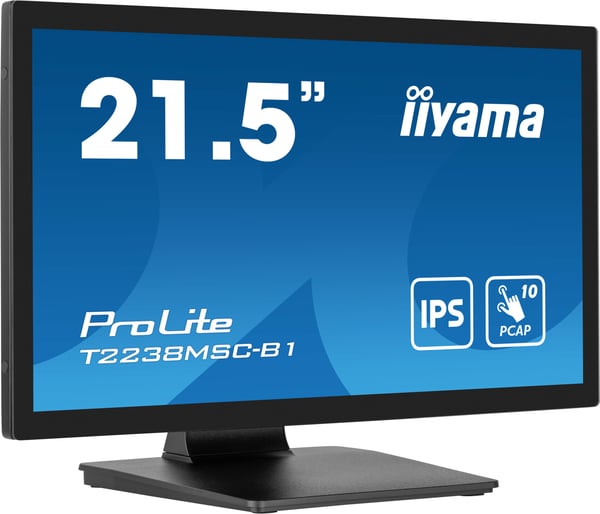 iiyama ProLite T2238MSC-B1 platta pc-skärmar 54,6 cm (21.5") 1920 x 1080 pixlar Full HD LED Pekskärm Svart