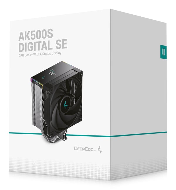 DeepCool AK500S Digital SE Suoritin Ilmanjäähdytin 12 cm Musta 1 kpl