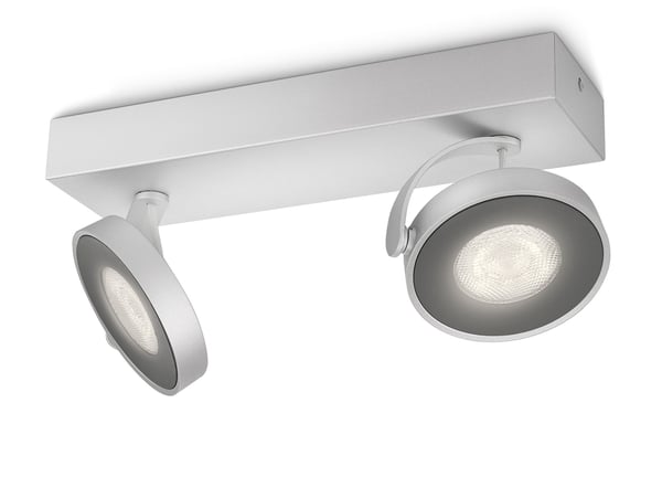 Philips Dimbar LED Clockwork dubbel spot