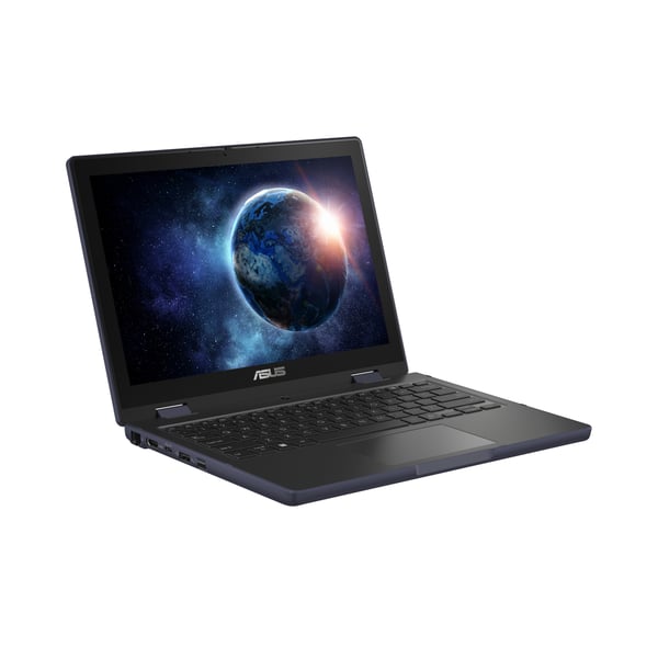 ASUS BR1204FTA-R90076XA Intel® N N150 Laptop 31 cm (12.2") Berøringsskærm WUXGA 8 GB LPDDR5-SDRAM 128 GB UFS Wi-Fi 6 (802.11ax) Windows 11 Pro Education Sort, Grå