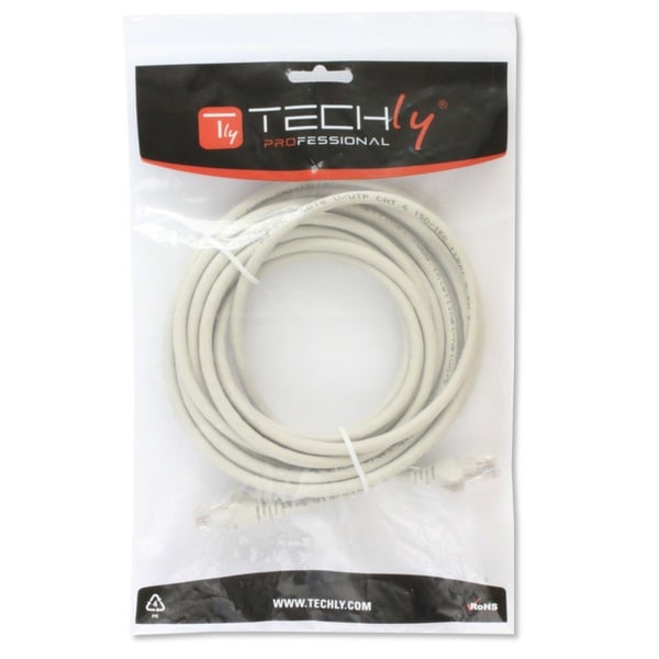 Techly ICOC U6-6U-010-WHT verkkokaapeli Valkoinen 1 m Cat6 U/UTP (UTP)