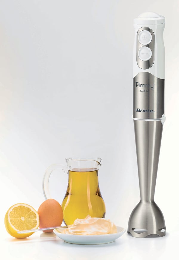 Ariete Pimmy 0,5 L Nedsænkning blender 500 W Rustfrit stål, Hvid