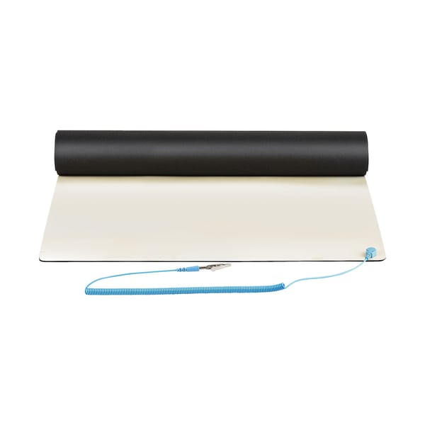 StarTech.com SM-ANTI-STATIC-MAT antistatisk måtte Beige, Sort Polyvinylchlorid (PVC) 1 stk