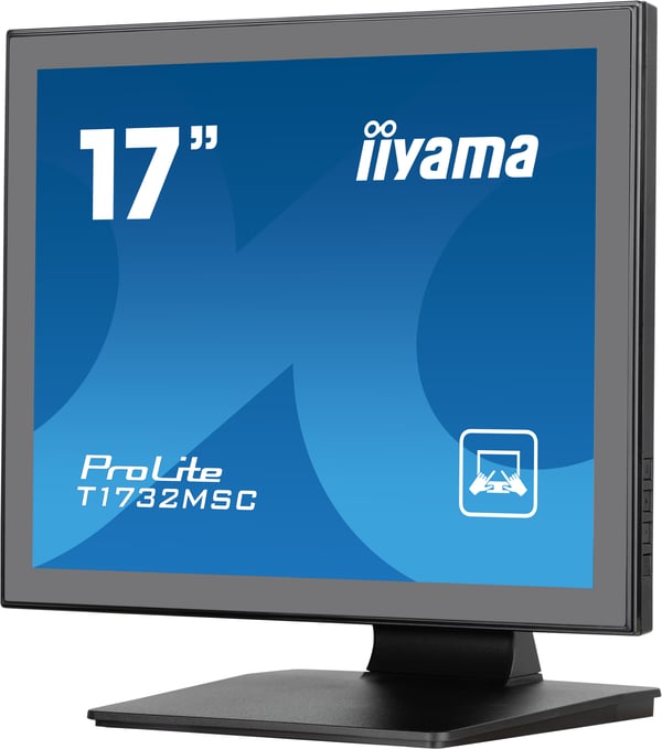iiyama ProLite T1732MSC-B1SAG computerskærm 43,2 cm (17") 1280 x 1024 pixel Fuld HD LED Berøringsskærm Bordplade Sort