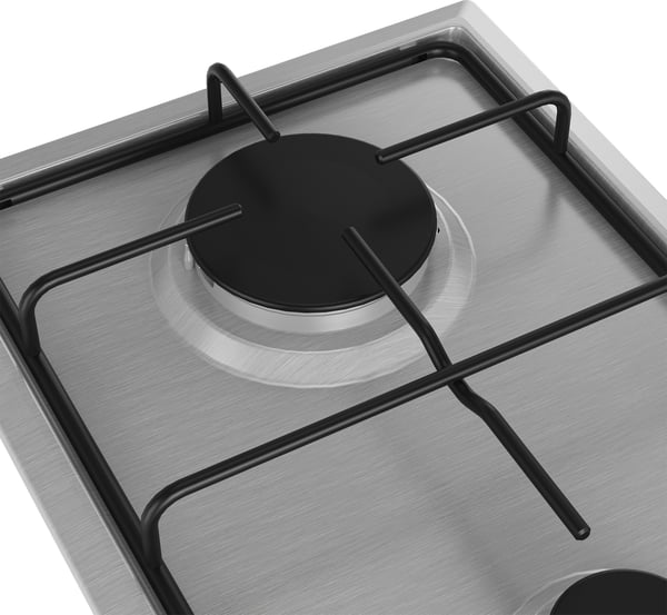 Beko HDCG 32220 FX Rustfrit stål Indbygget 29 cm Gaskomfur 2 zone(s)