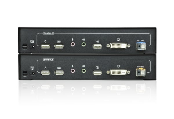 ATEN Optisk USB DVI KVM-extender (1920 x 1200 @600 m)