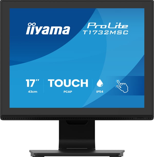 iiyama ProLite T1732MSC-B2S platta pc-skärmar 43,2 cm (17") 1280 x 1024 pixlar SXGA LED Pekskärm Svart