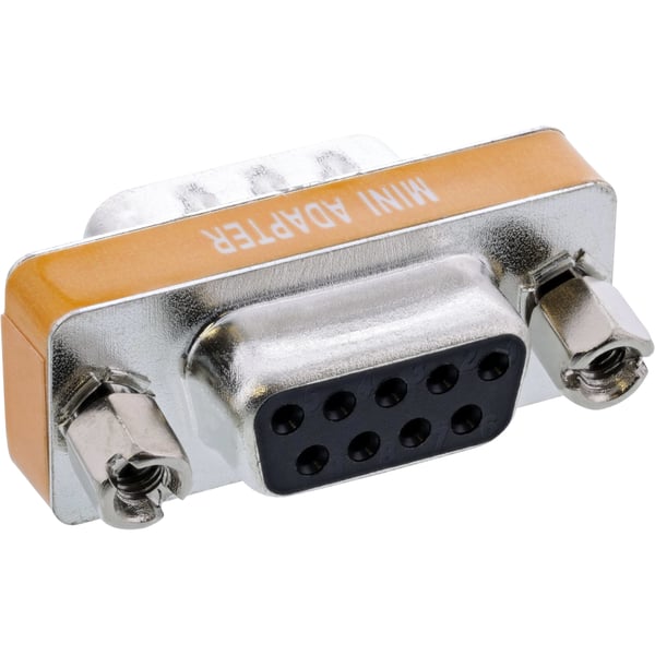 InLine 31437 kabelomvandlare (hane/hona) 9pin female DB9 Silver