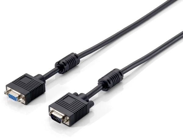 Equip 118805 VGA-kaapeli 15 m VGA (D-Sub) Musta
