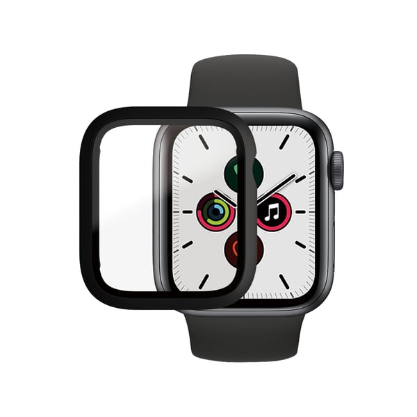 PanzerGlass ® Full body Case Black Apple Watch Series SE 3 | SE | 6 | 5 | 4 | 40mm Genomskinligt skärmskydd 1 styck