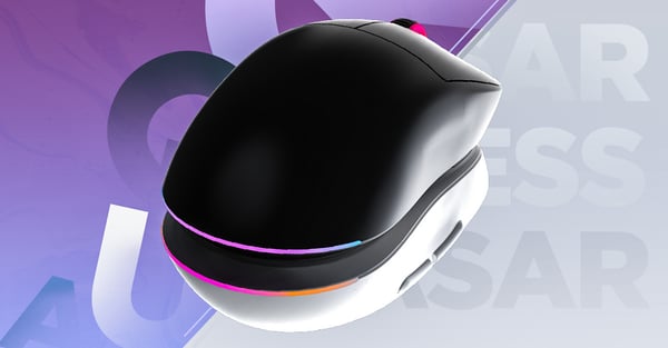 HATOR Quasar 3 Wireless gamingmus, 2.4 GHz + Bluetooth + USB, Optical Yellow 100M Switches, PixArt PAW3311, RGB, Web SyncHUB™, Sort