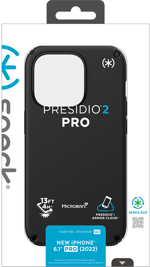 Speck Presidio2 Pro mobiltelefonfodral 15,5 cm (6.1") Mobilskal Svart