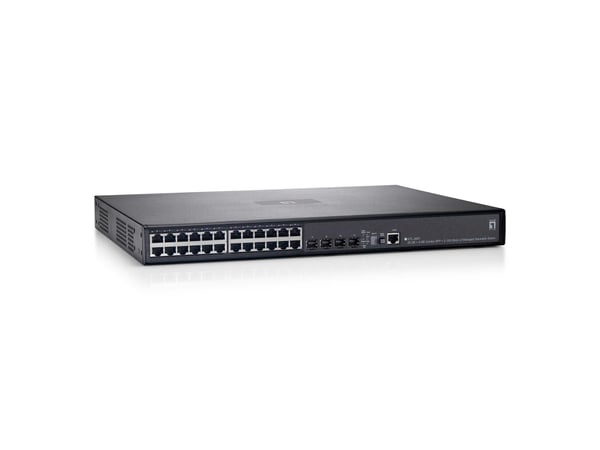 LevelOne GTL-2691 nätverksswitchar hanterad L3 Gigabit Ethernet (10/100/1000) Svart