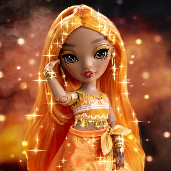 Rainbow High CORE Fashion Doll- Meena Fleur (Saffron)