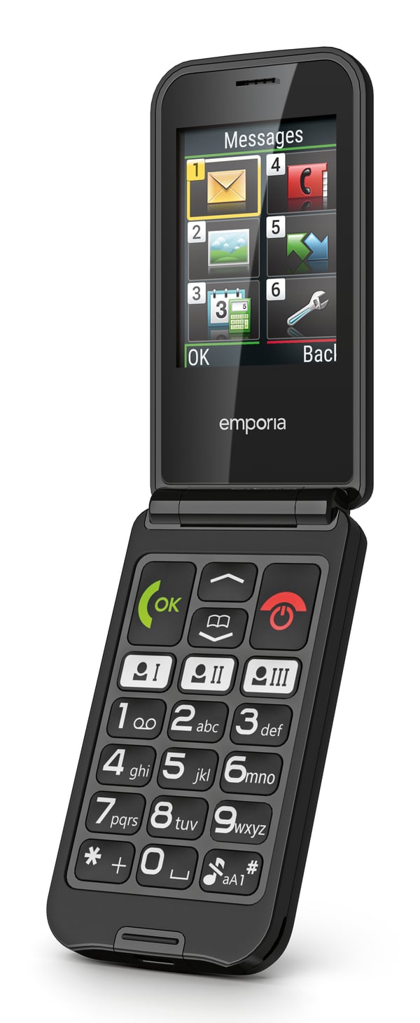 Emporia emporiaTALKglam 6,1 cm (2.4") 94 g Musta Ominaisuuspuhelin