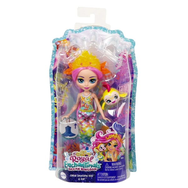 Royal Enchantimals OCEAN KINGDOM RADIA RAINBOW FISH & FLO Doll