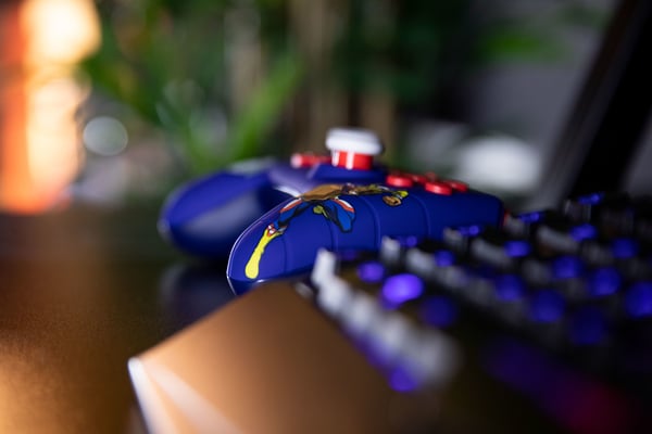 Konix My Hero Academia KX MHA SW/PC GAMEPAD BLUE Blå, Röd USB Spelplatta Analog / Digital Nintendo Switch, PC