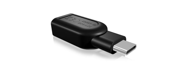 ICY BOX IB-CB003 USB 3.0 Type-C USB 3.0 Type-A Svart
