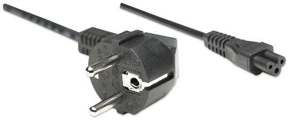 Manhattan 371131 strömkablar Svart 1,8 m CEE7/4 C5 coupler