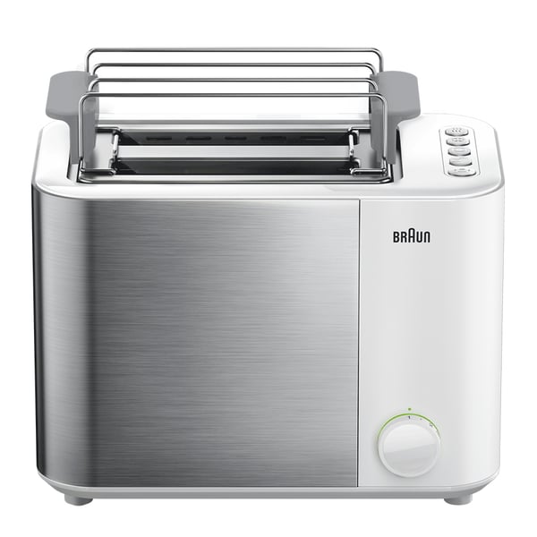 Braun GRILLE-PAIN HT5015WH 13 2 skivor 1000 W Grå, Vit Braun GRILLE-PAIN HT5015WH 13 2 skivor 1000 W Grå, Vit