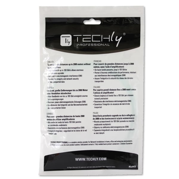 Techly LC M-M 20m InfiniBand och fiberoptisk kabel Fuchsia