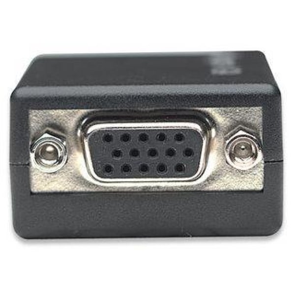 Techly DP - VGA M/F 0,07 m DisplayPort 2 x VGA (D-Sub) Sort