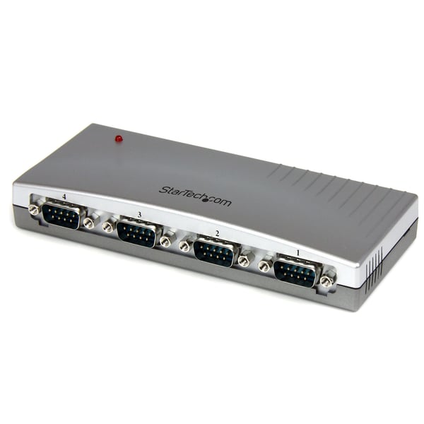StarTech.com USB till RS232 seriell DB9-adapterhubb med 4 portar