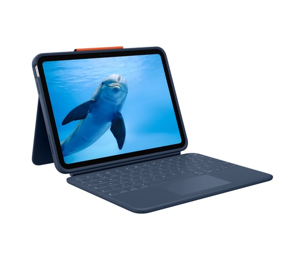 Logitech Rugged Combo 4 Touch QWERTY UK engelsk Smart Connector Blå