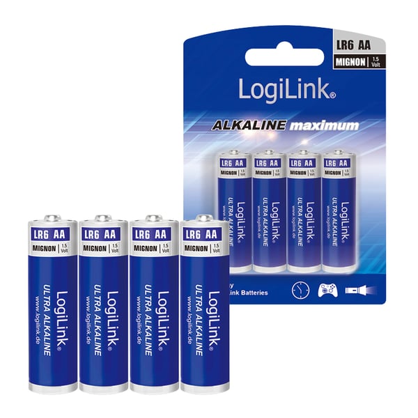 LogiLink LR6B4 husholdningsbatteri Engangsbatteri AA Alkaline
