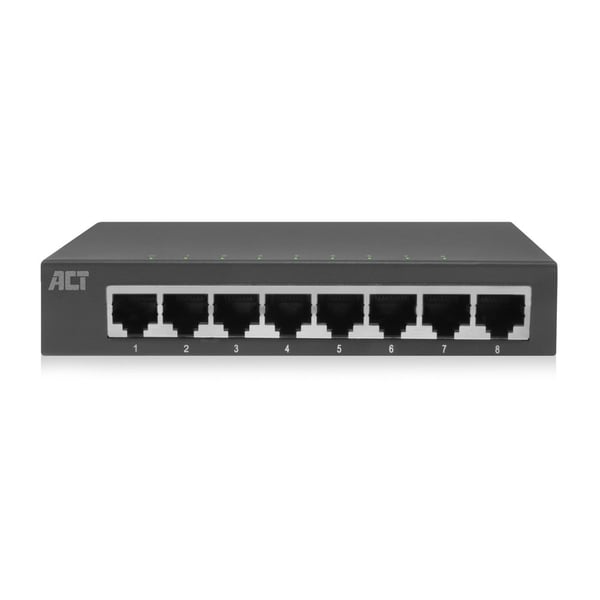 ACT AC4418 nätverksswitchar Ohanterad Gigabit Ethernet (10/100/1000) Grå