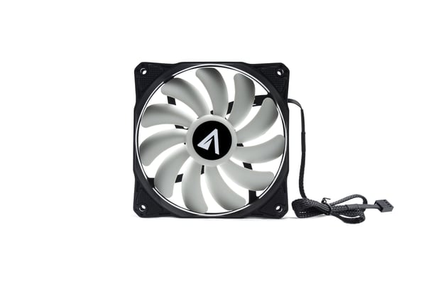 ABYSM Breeze Computerkabinet Ventilator 12 cm Sort, Hvid