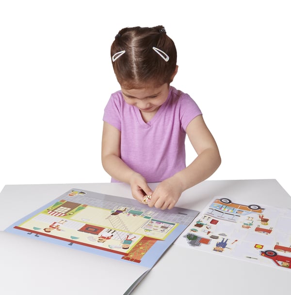 Melissa & Doug Reusable Sticker Pad - My Town lasten tarra