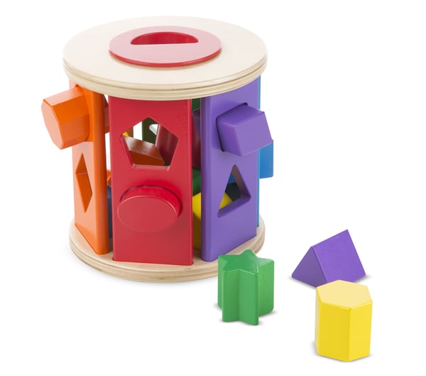 Melissa & Doug Match & Roll Shape Sorter