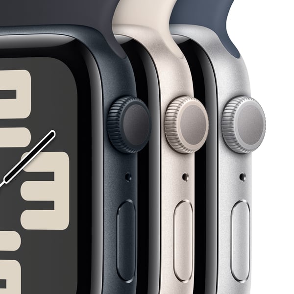 Apple Watch SE OLED 44 mm Digital 368 x 448 pixlar Pekskärm Svart Wi-Fi GPS