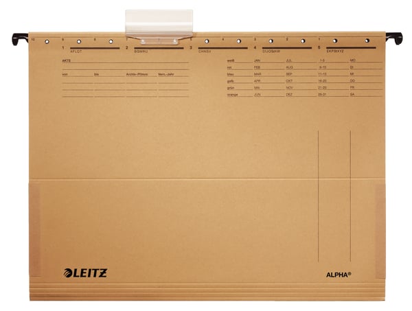 Leitz ALPHA hängmapp Kartong, Metall A4 Brun Leitz ALPHA hängmapp Kartong, Metall A4 Brun