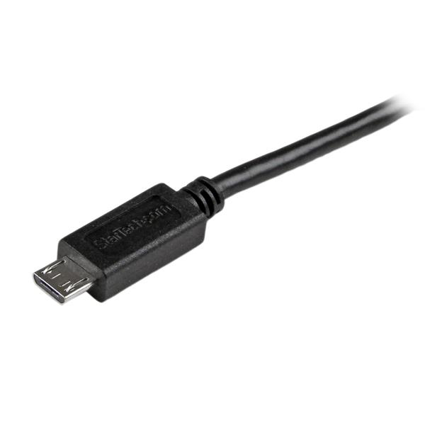StarTech.com USBAUB15CMBK USB-kabel USB 2.0 0,15 m USB A Micro-USB B 0,48 Gbit/sek. Sort