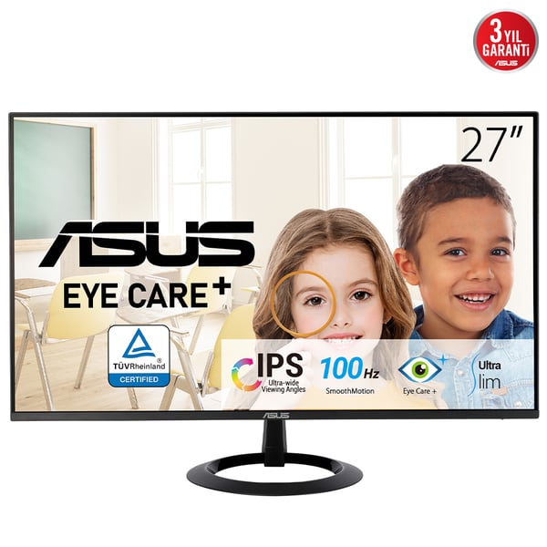 ASUS VZ27EHF platta pc-skärmar 68,6 cm (27") 1920 x 1080 pixlar Full HD LCD Svart