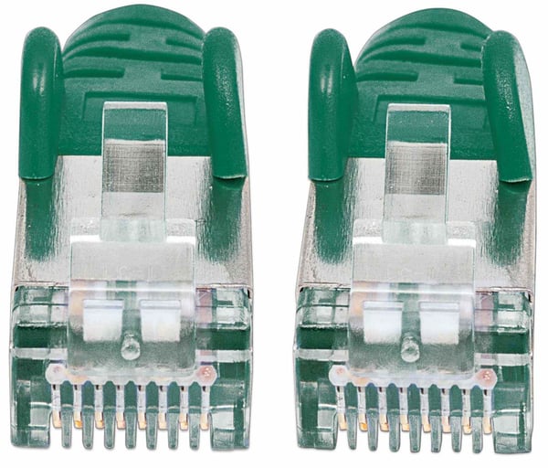 Intellinet 740968 nätverkskablar Grön 5 m Cat7 S/FTP (S-STP) Rund