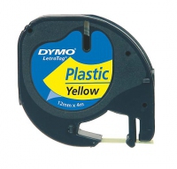 DYMO 12mm LetraTAG Plastic tape etikett-tejp