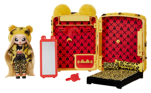 Na! Na! Na! Surprise 3-in-1 Backpack Bedroom Series 2 Playset- Jennel Jaguar
